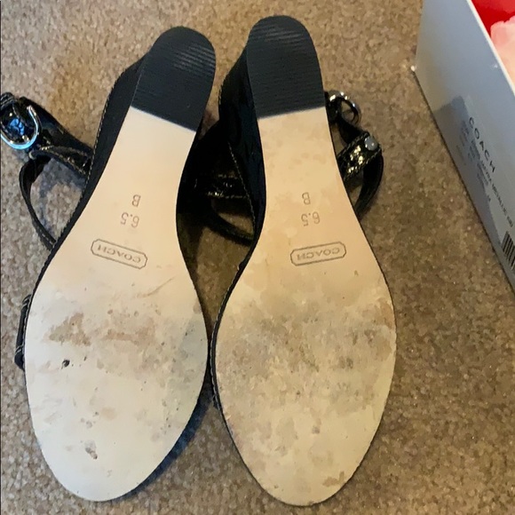 Coach Mayra Metallic Kid platform shoes. - Picture 5 of 8